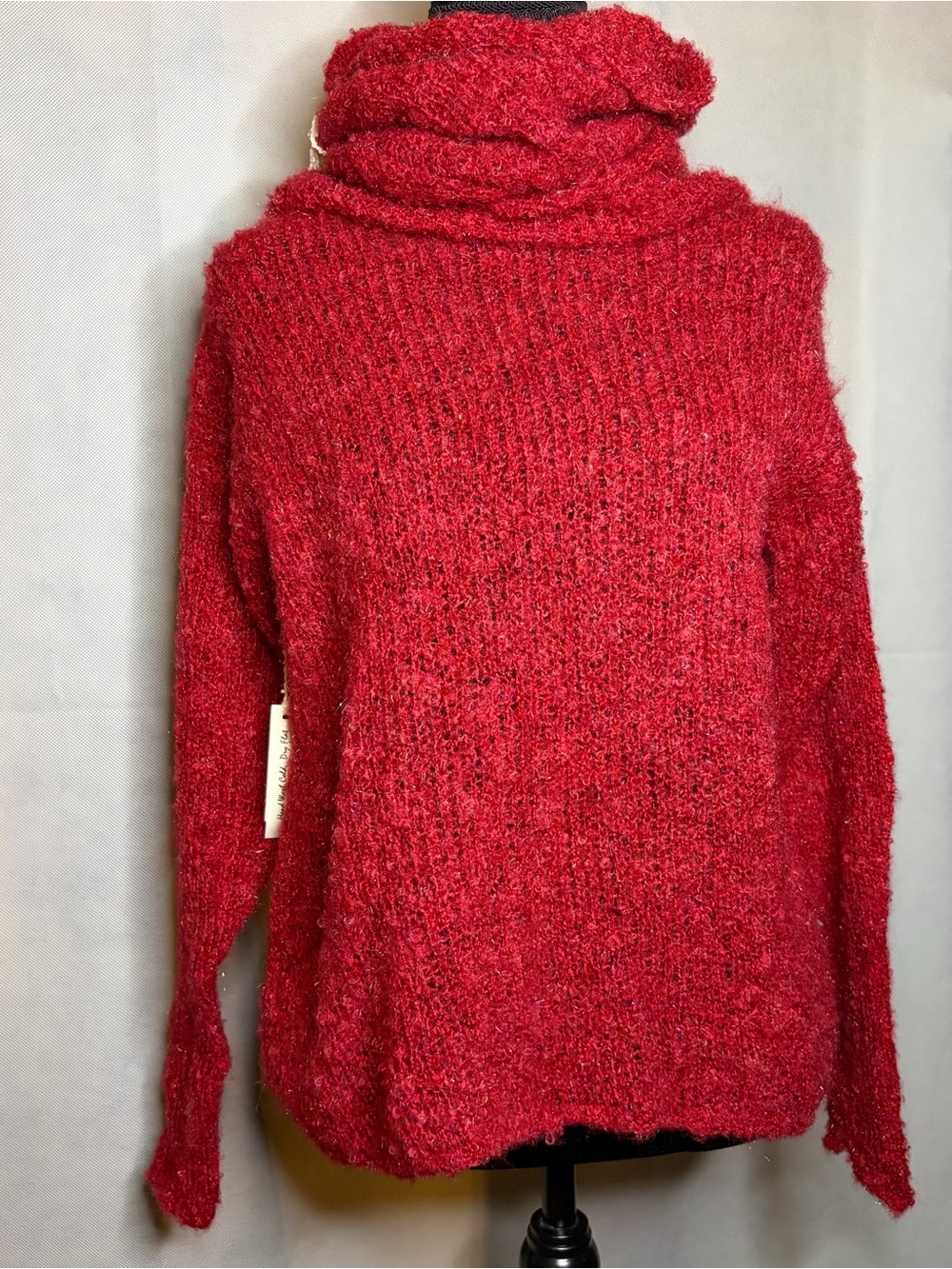 Ollie Dean Hand Knit Italian Funnel Neck Sweater & Cowl